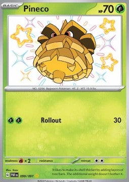 Pineco PAF-099 Shiny Rare Excellent Englisch