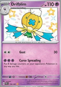 Drifblim PAF-156 Shiny Rare Near Mint Englisch