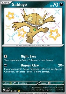 Sableye PAF-184 Shiny Rare Excellent Englisch