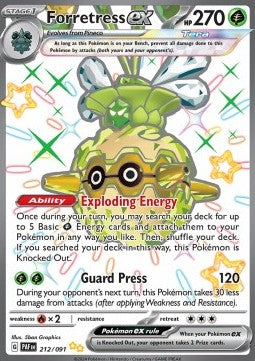 Forstellka ex PAF-212 Shiny Ultra Rare Good Deutsch