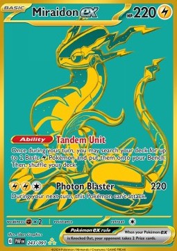 Miraidon ex PAF-243 Secret Rare Excellent Deutsch
