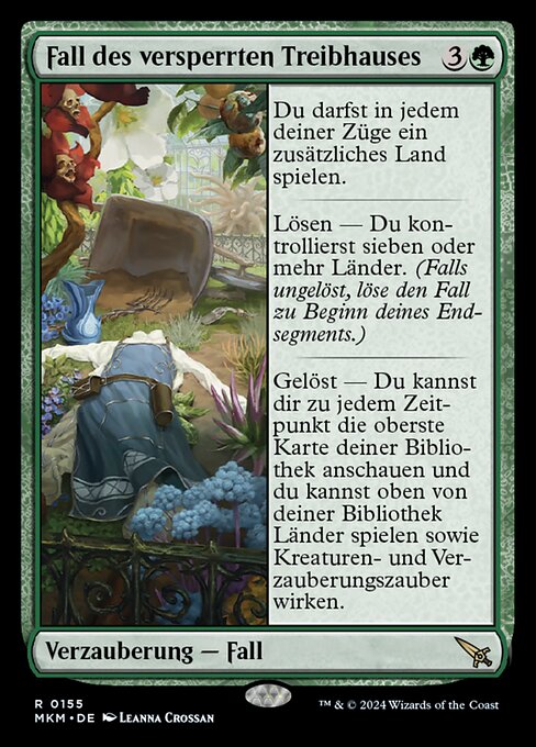 Fall des versperrten Treibhauses MKM-155 Rare Near Mint Deutsch