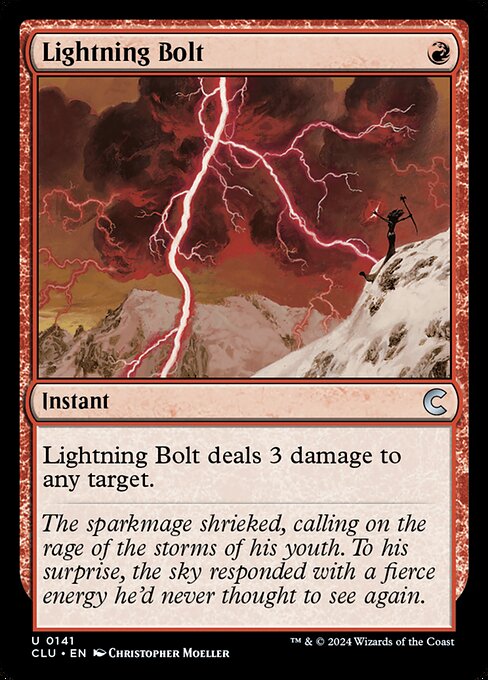 Lightning Bolt CLU-141 Uncommon Near Mint Englisch