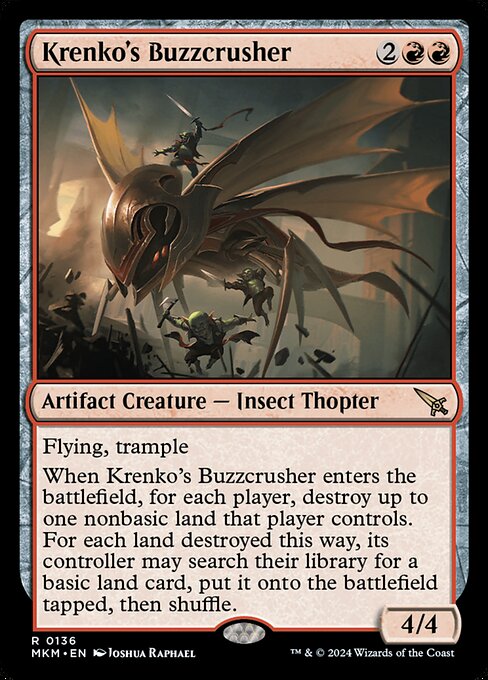 Krenko's Buzzcrusher MKM-136 Rare Near Mint Englisch Foil