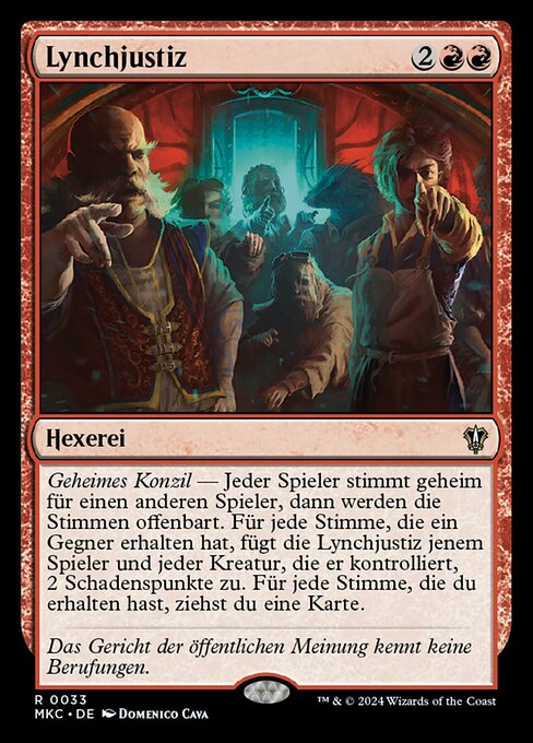 Lynchjustiz MKC-33 Rare Light Played Deutsch