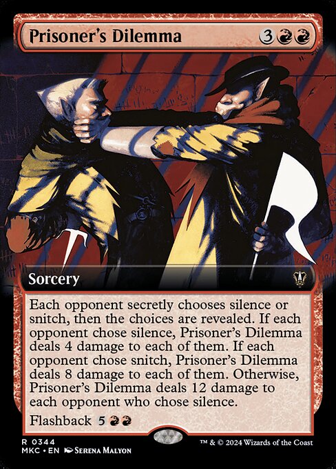 Prisoner's Dilemma XMKC-344 Rare Near Mint Englisch