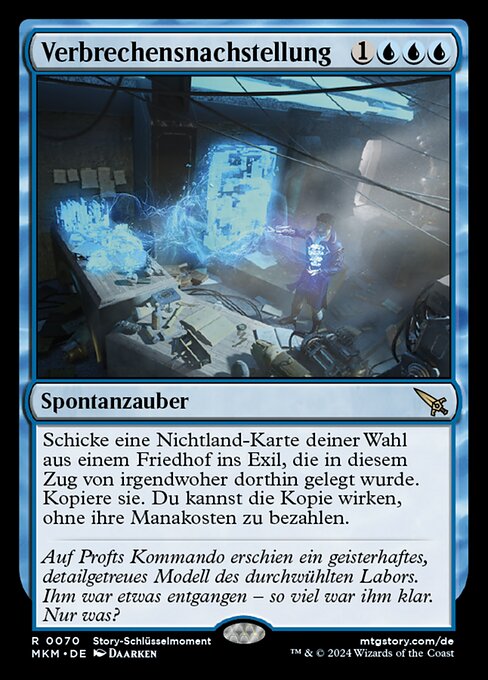Verbrechensnachstellung MKM-70 Rare Excellent Deutsch