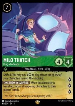 Milo Thatch - König von Atlantis 3INK-80 Legendary Excellent Deutsch