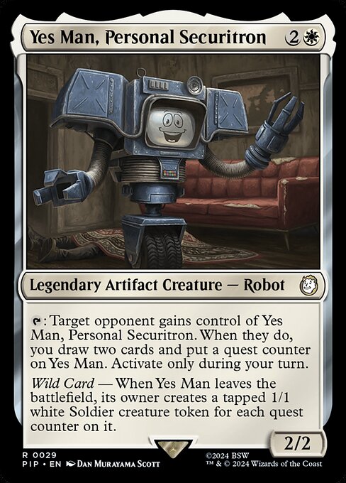 Yes Man, Personal Securitron PIP-29 Rare Near Mint Englisch Foil