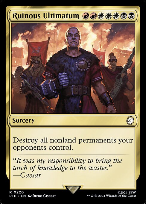 Ruinous Ultimatum PIP-220 Rare Near Mint Englisch Foil