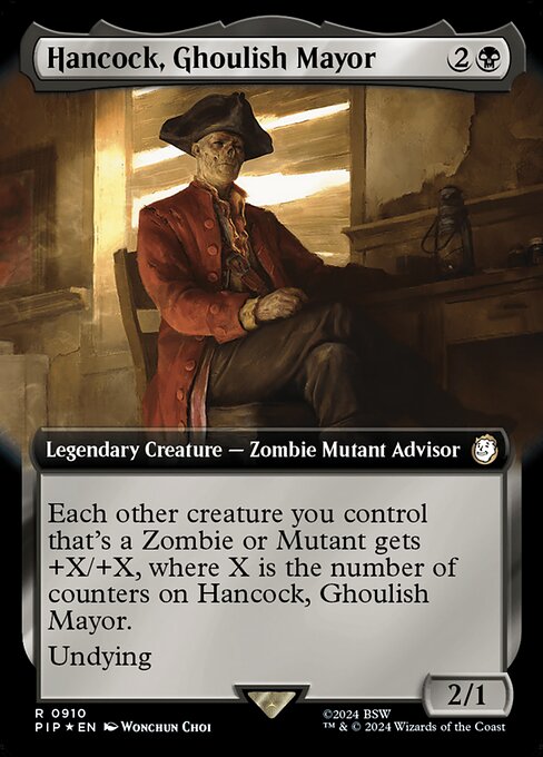 Hancock, Ghoulish Mayor (V.3) XPIP-910 Rare Near Mint Englisch Foil