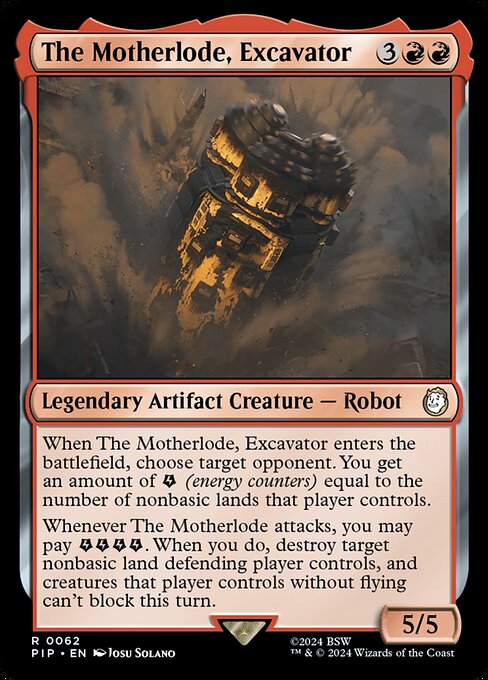 The Motherlode, Excavator PIP-62 Rare Near Mint Englisch