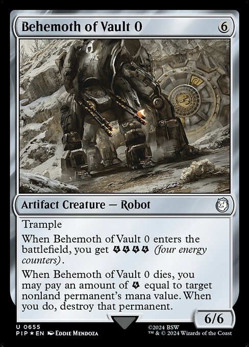 Behemoth of Vault 0 XPIP-655 Uncommon Near Mint Englisch Foil