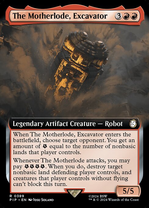 The Motherlode, Excavator (V.1) XPIP-389 Rare Near Mint Englisch Foil
