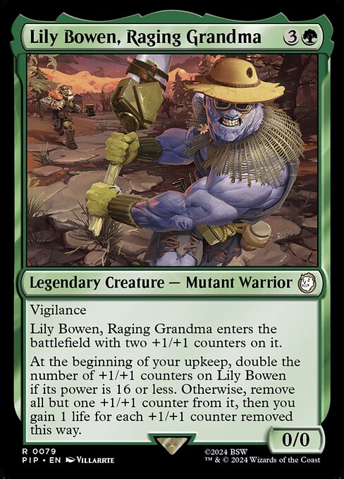 Lily Bowen, Raging Grandma PIP-79 Rare Near Mint Englisch Foil