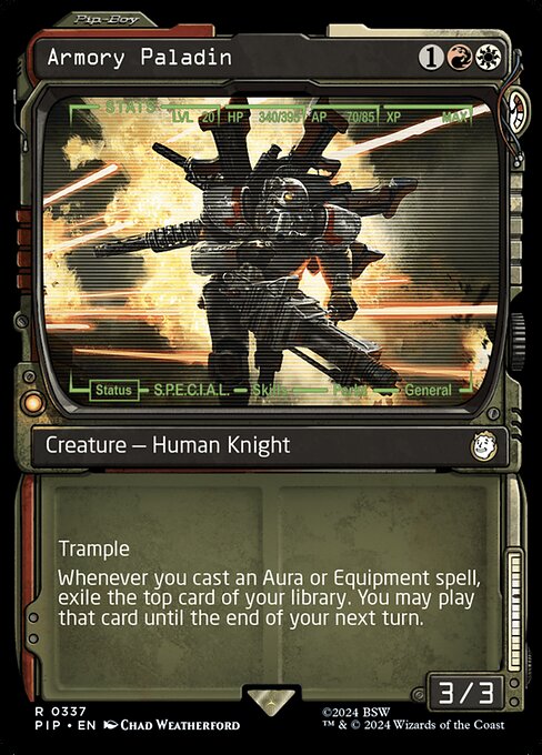 Armory Paladin (V.1) XPIP-337 Rare Near Mint Englisch Foil