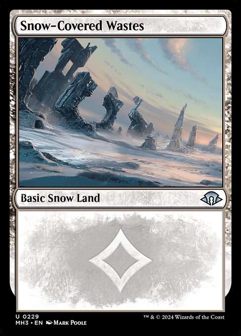 Snow-Covered Wastes (V.1) MH3-229 Uncommon Boosterfrisch Englisch Foil