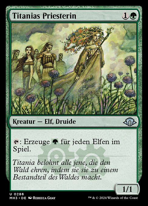 Titanias Priesterin MH3-286 Uncommon Near Mint Deutsch Foil