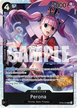 Perona (OP06-093) (V.1) OP06 Super Rare Near Mint Englisch