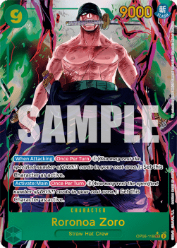 Roronoa Zoro (OP06-118) (V.2) OP06 Alternate Art Played Englisch