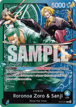 Roronoa Zoro & Sanji (ST12-001) ST-12 Leader Near Mint Englisch