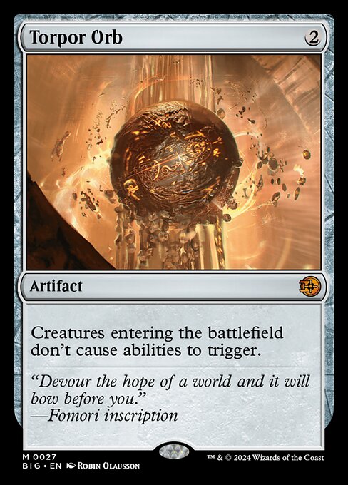 Torpor Orb (V.1) BIG-27 Mythic Near Mint Englisch Foil