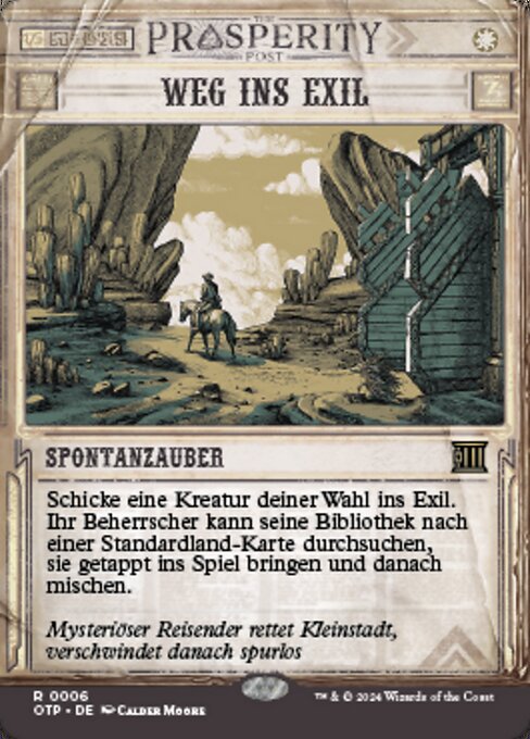 Weg ins Exil OTP-6 Rare Near Mint Deutsch Foil
