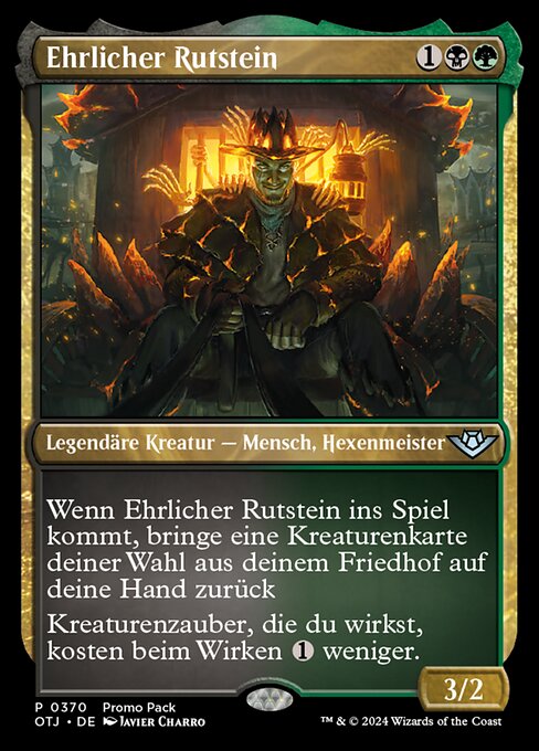 Ehrlicher Rutstein POTJ-370 Uncommon Near Mint Deutsch
