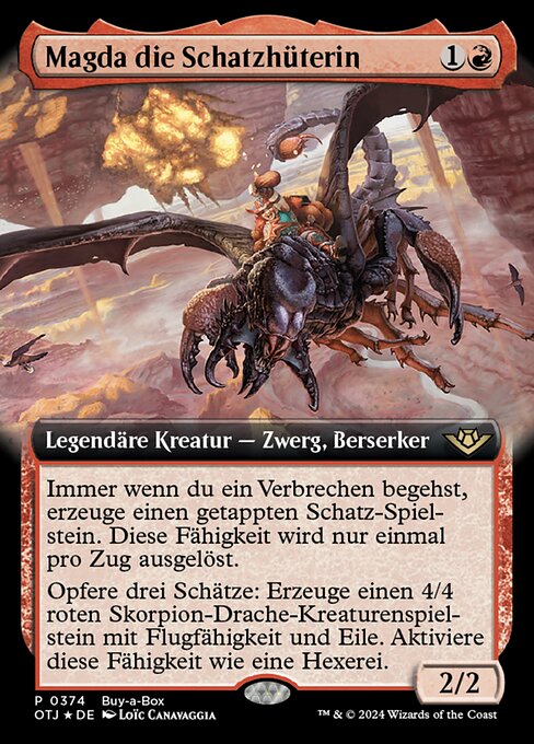 Magda, the Hoardmaster BABP-374 Rare Near Mint Deutsch Foil