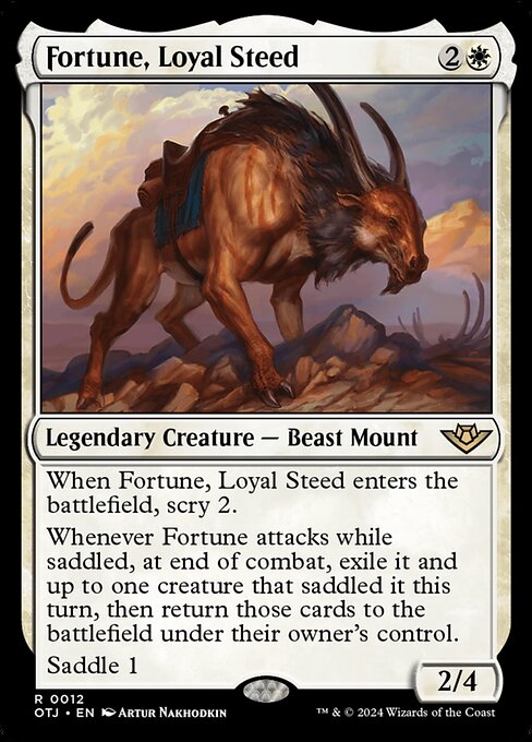 Fortune, Loyal Steed OTJ-12 Rare Near Mint Englisch