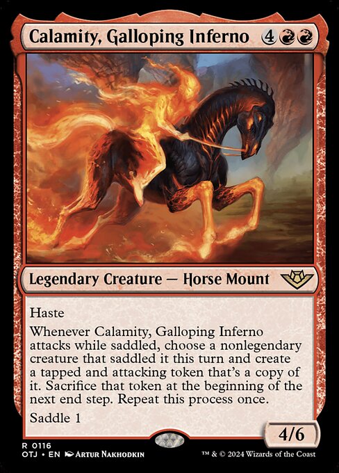 Calamity, galoppierendes Inferno OTJ-116 Rare Good Englisch