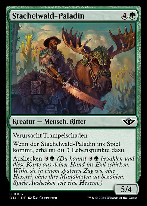 Stachelwald-Paladin OTJ-183 Common Near Mint Deutsch Foil