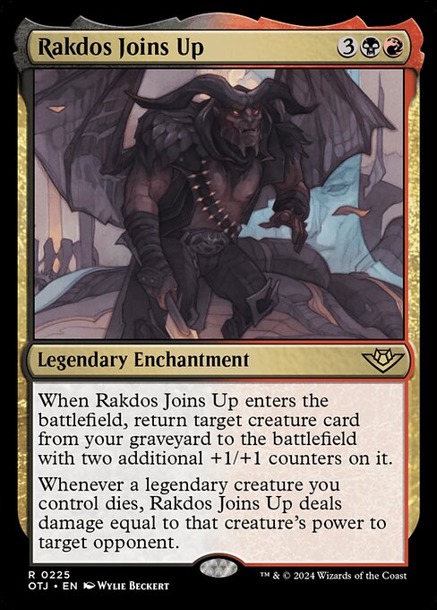 Rakdos' Bandenbeitritt OTJ-225 Rare Excellent Englisch Foil
