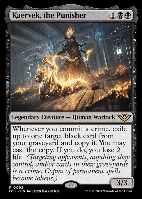 Kaervek, the Punisher OTJ-92 Rare Excellent Englisch Foil