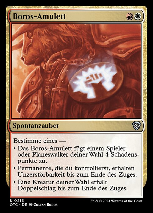 Boros-Amulett OTC-216 Uncommon Near Mint Deutsch