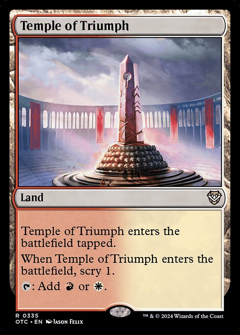 Temple of Triumph OTC-335 Rare Excellent Englisch