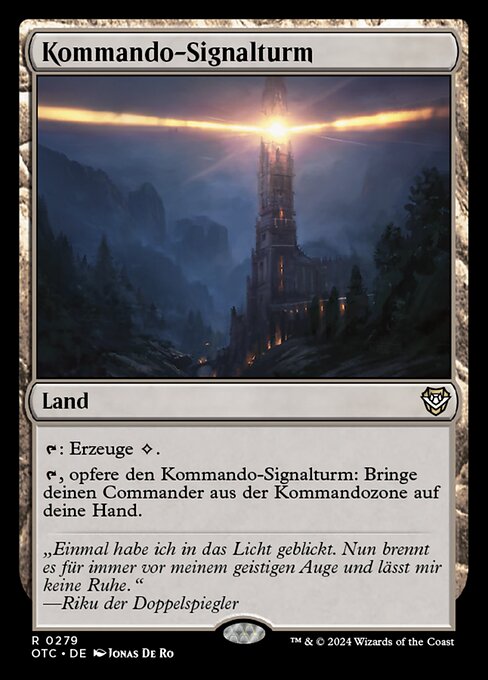 Kommando-Signalturm OTC-279 Rare Light Played Deutsch