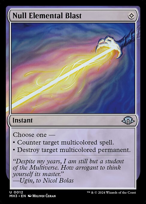 Null Elemental Blast MH3-12 Uncommon Good Englisch