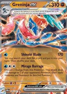 Greninja ex TWM-106 Double Rare Excellent Englisch