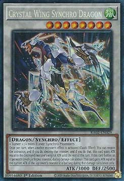 Kristallflügel-Synchrodrache (V.6) RA02-029 Collectors Rare Near Mint Deutsch 1. Auflage
