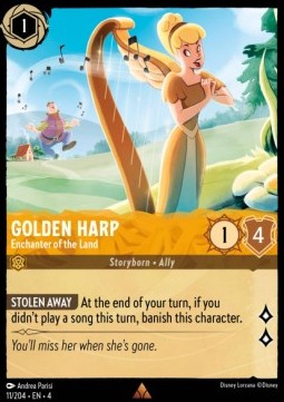 Goldene Harfe - Landverzauberin 4URS-11 Rare Near Mint Deutsch