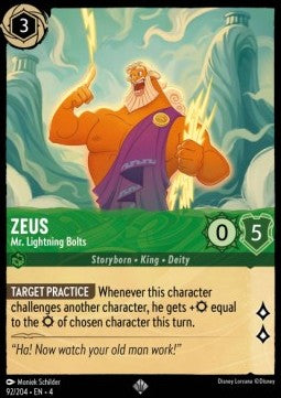 Zeus - Der geölte Blitz persönlich 4URS-92 Super Rare Near Mint Englisch
