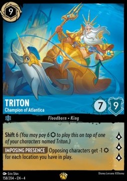 Triton - Champion of Atlantica 4URS-158 Legendary Near Mint Englisch