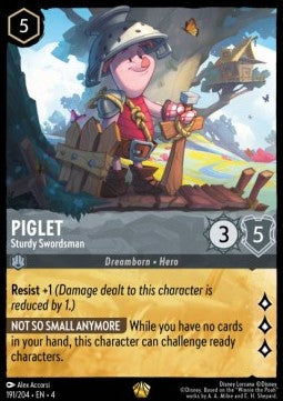 Piglet - Sturdy Swordsman (V.1) 4URS-191 Legendary Near Mint Deutsch