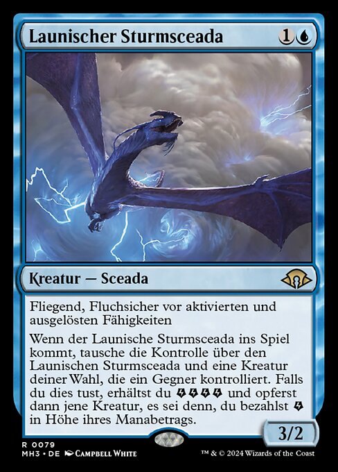 Launischer Sturmsceada MH3-79 Rare Near Mint Deutsch Foil