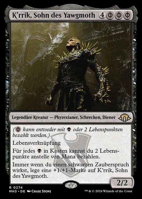 K'rrik, Sohn des Yawgmoth MH3-274 Rare Near Mint Deutsch Foil