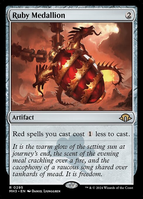 Ruby Medallion MH3-295 Rare Excellent Englisch