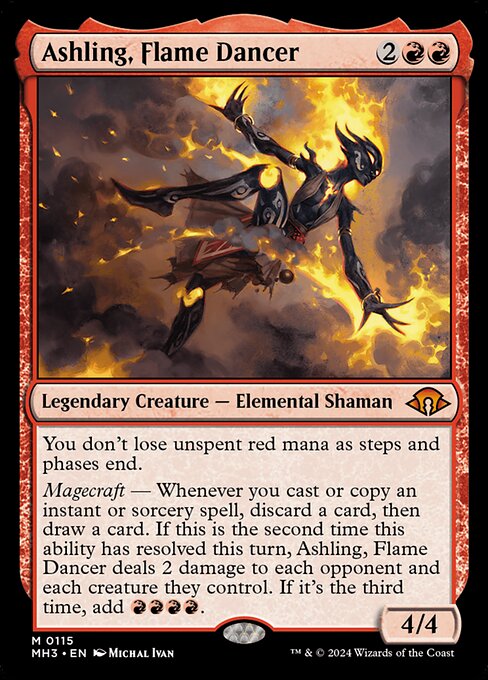 Ashling, Flame Dancer MH3-115 Mythic Boosterfrisch Englisch