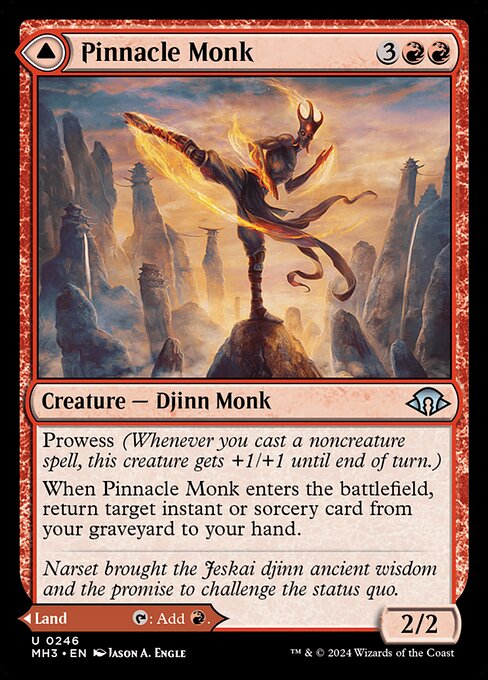 Pinnacle Monk // Mystic Peak MH3-246 Uncommon Excellent Englisch