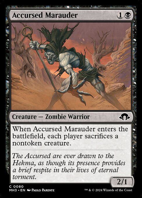 Accursed Marauder MH3-80 Common Good Englisch Foil